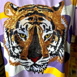 SPARKLE CITY Tiger Camo Shirt